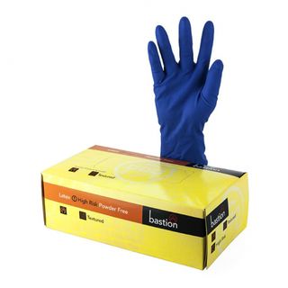 Bastion Latex Hi-Risk Powderfree Gloves Medium - UniPak