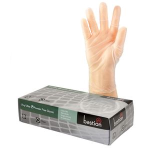 Bastion Vinyl Ultra P/F Clear Gloves Large - UniPak