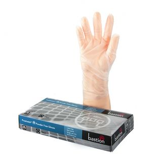 Bastion ProStretch P/F Clear Gloves Large - UniPak