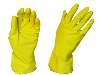 Rubber Gloves Silverline Yellow Large - Pomona