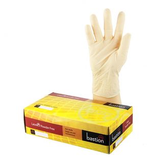 Bastion Latex Omni Powderfree Gloves X-SMALL - UniPak