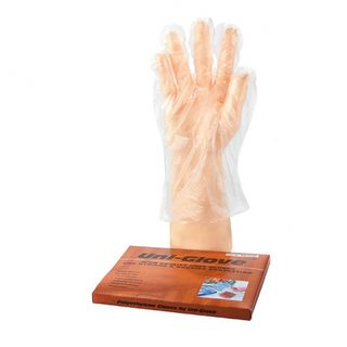 Polyethylene PE Clear Gloves Medium - Bastion