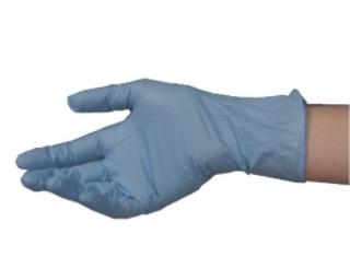Nitrile Blue PowderFree Gloves LARGE - Handplus