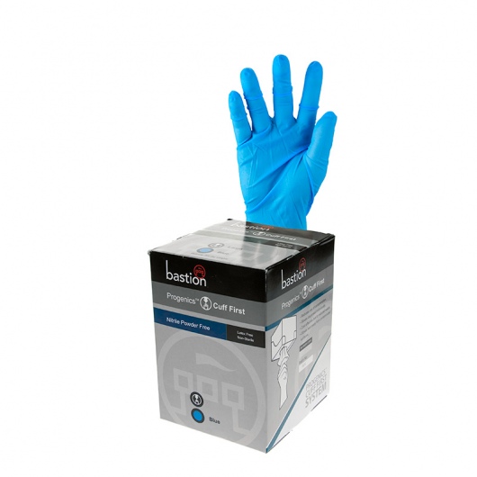 Progenics Nitrile P/F Blue Gloves XL - UniPak