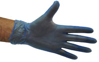 Vinyl Gloves Blue - Powder Free Large - Selfgard