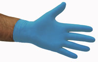 Nitrile Low Modulus Gloves Blue Large - Selfgard