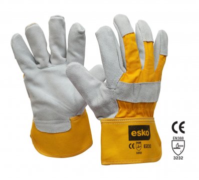 leather cotton gloves