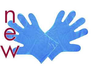 Food Prep Gloves Blue - Medium - Vegware - Pack 100