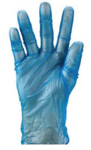Vinyl Gloves PowderFree Blue MEDIUM- Matthews