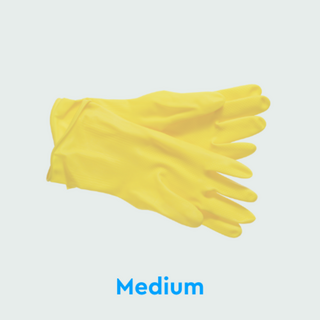 Medium Rubber Gloves for Cleaning & Safety