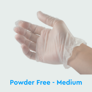 Medium Vinyl Powder Free Gloves NZ