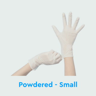 Small White Powdered Latex Gloves NZ