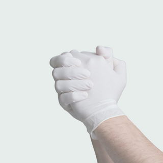 White Latex Gloves