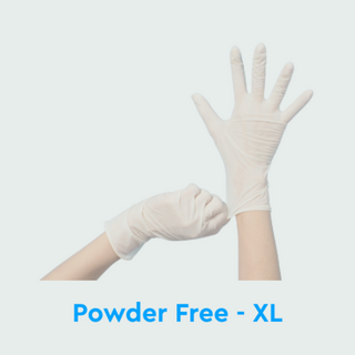 XL White Latex Powder Free Gloves